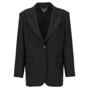 Elisabetta Franchi Double-Breasted Wool Blazer - NWT